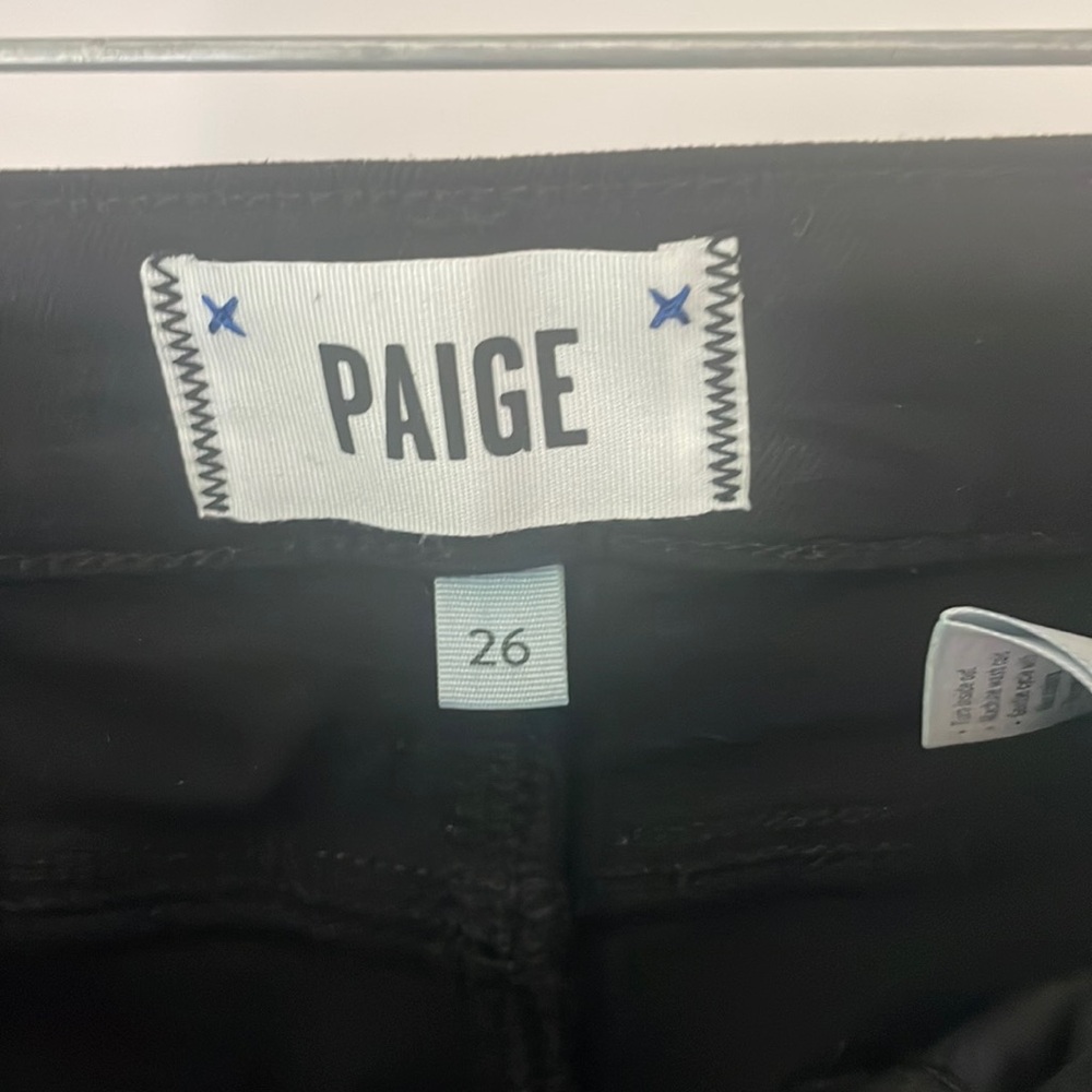 Paige Size 26 Verdugo Crop Black Skinny Jeans - Picture 6 of 11